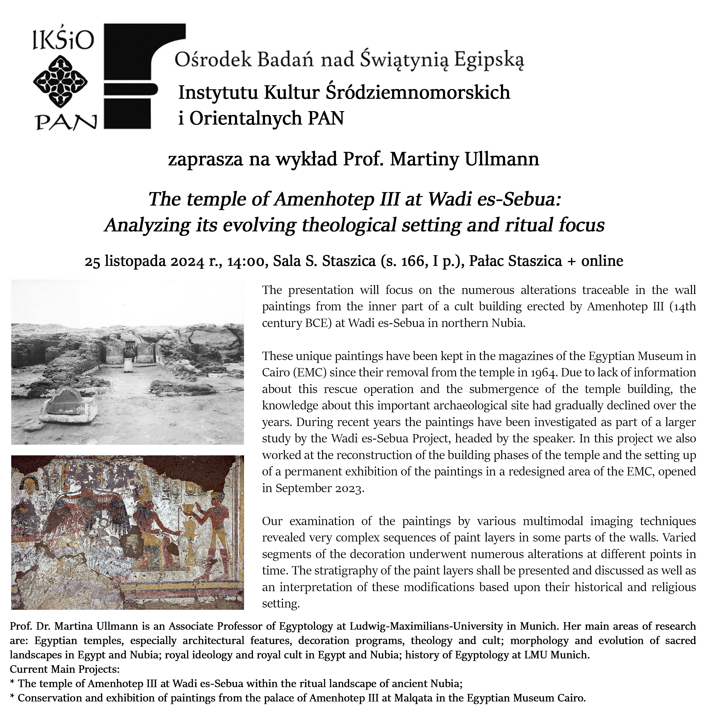 zaproszenie wykład prof Ullmann abstrakt